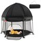 53 Inch Outdoor Baby Playpen with Canopy and Carrying Bag Portable Play Yard Toddlers